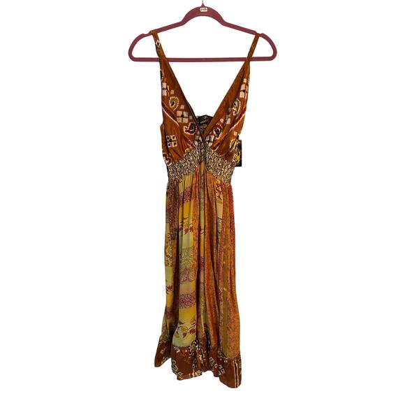 New Jungle Billie Boho Midi/Maxi Dress – One Size – Silk Blend - Picture 1 of 2